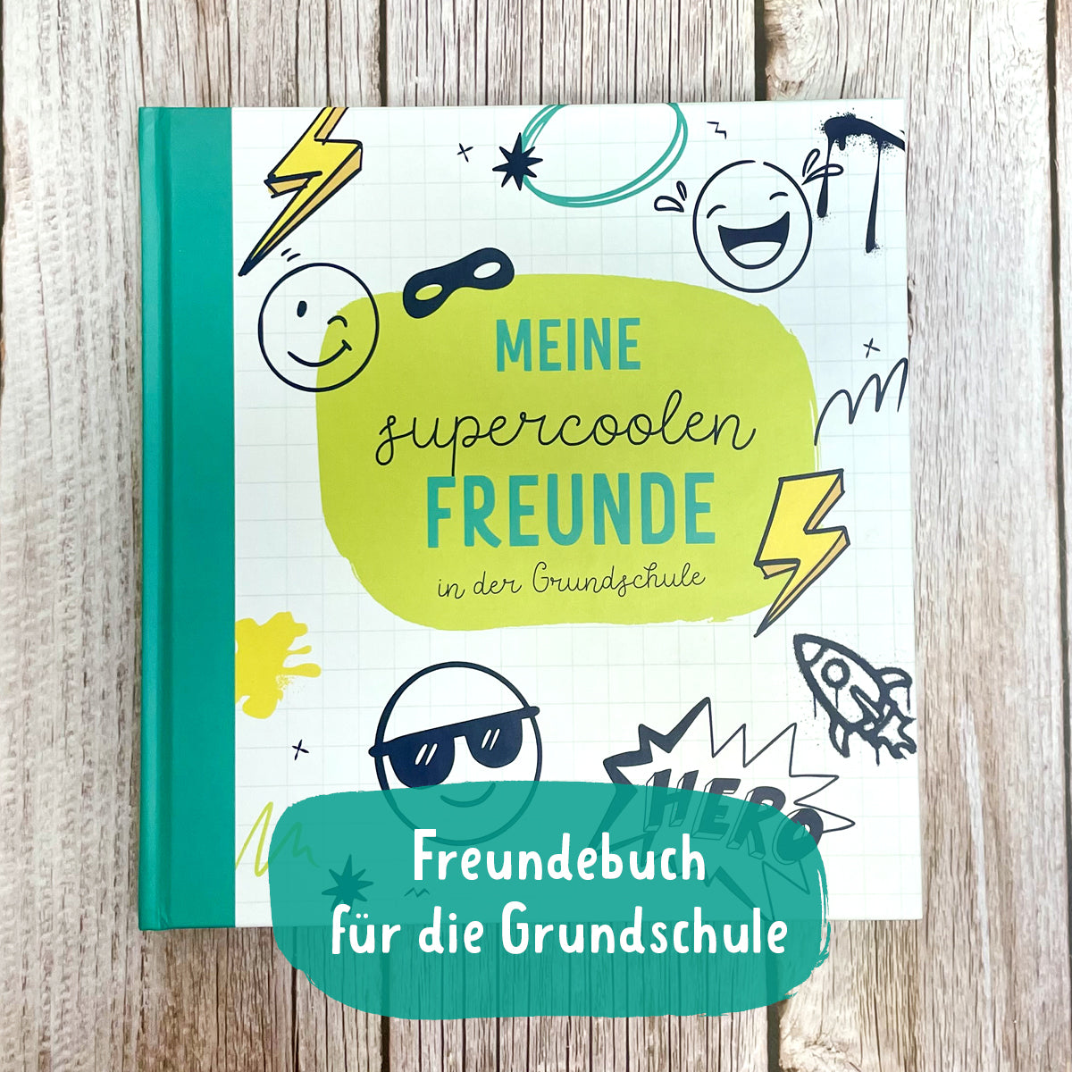 Freundebuch "Meine supercoolen Freunde! für die Grundschule | für coole Jungs